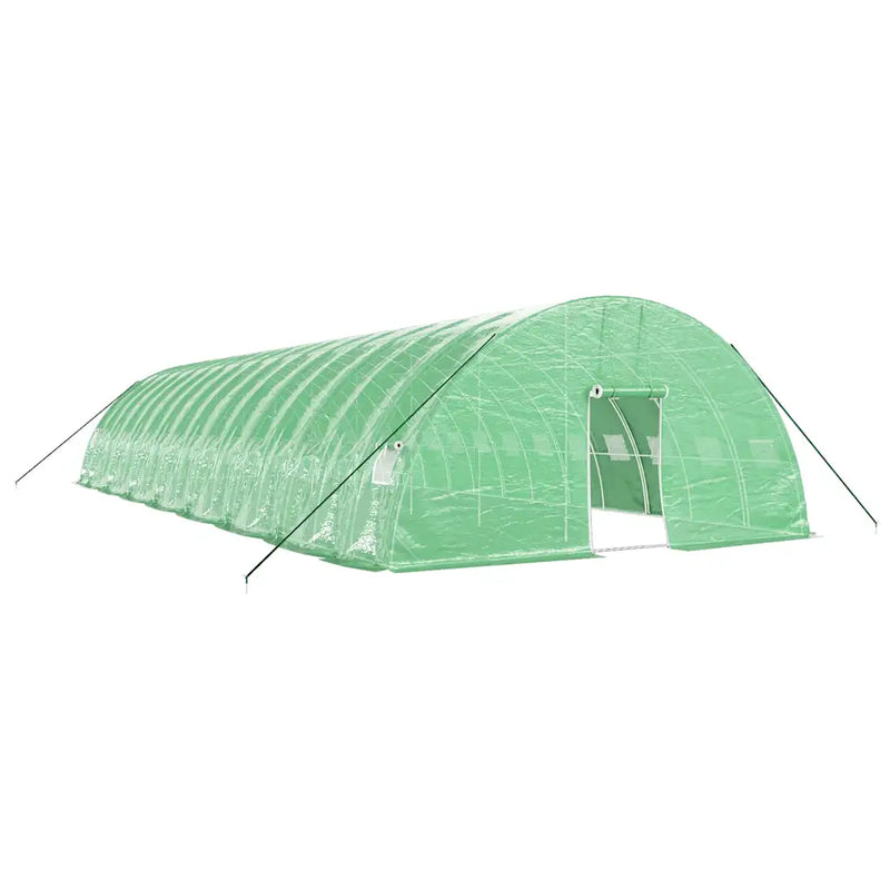 Greenhouse with Steel Frame Green 96 m�� 16x6x2.85 m