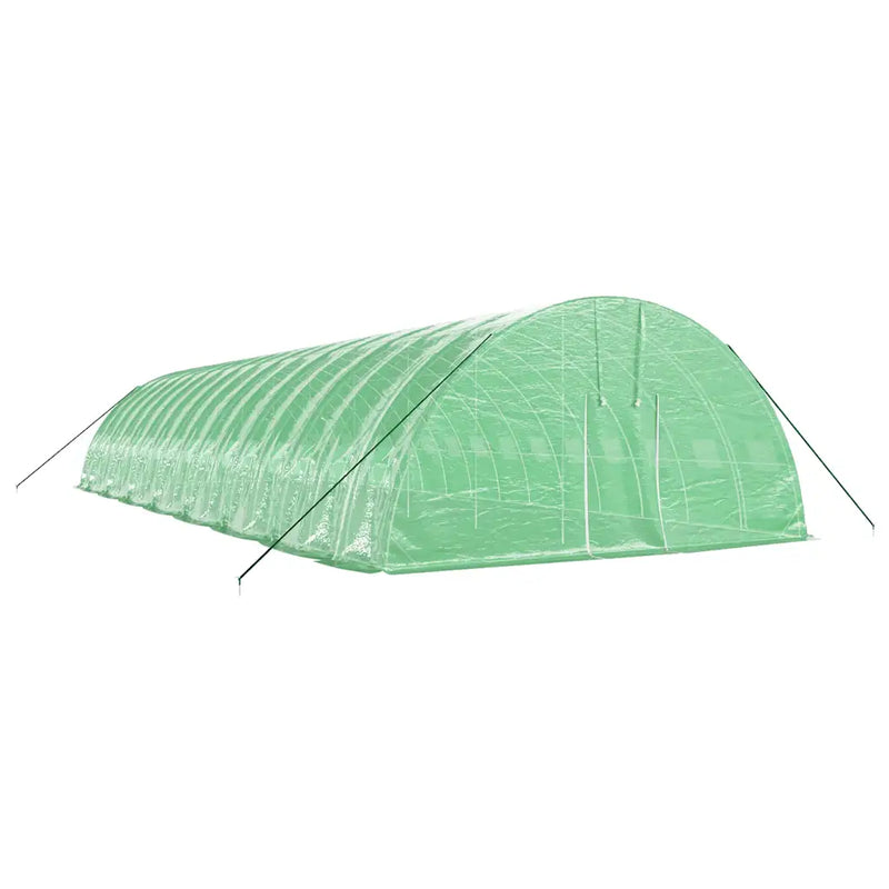 Greenhouse with Steel Frame Green 96 m�� 16x6x2.85 m
