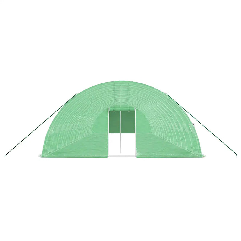 Greenhouse with Steel Frame Green 96 m�� 16x6x2.85 m