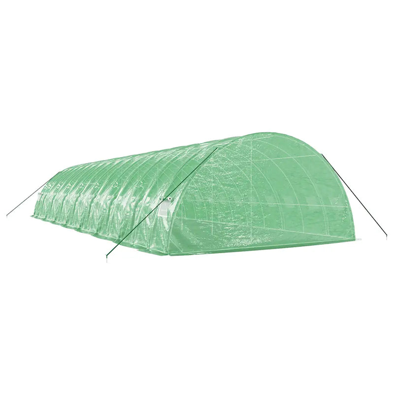 Greenhouse with Steel Frame Green 96 m�� 16x6x2.85 m