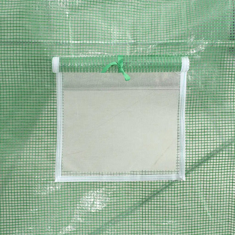 Greenhouse with Steel Frame Green 96 m�� 16x6x2.85 m