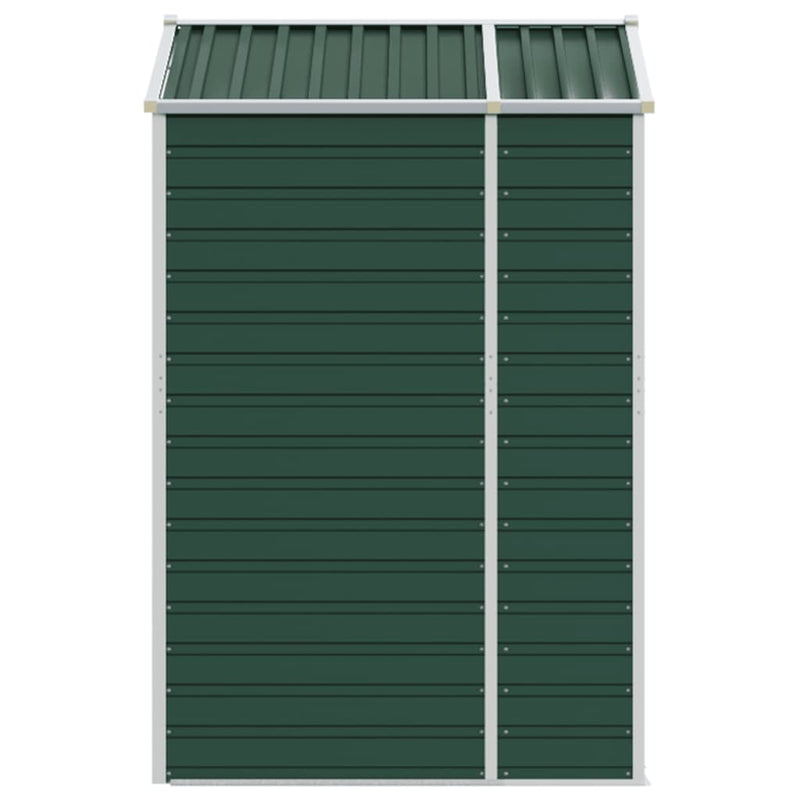 vidaXL Garden Shed Green 191x130x198 cm Galvanised Steel