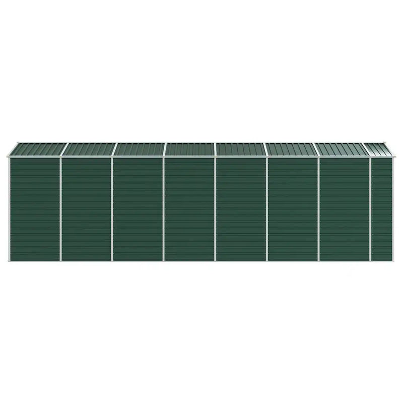 Garden Shed Green 191x640x198 cm Galvanised Steel