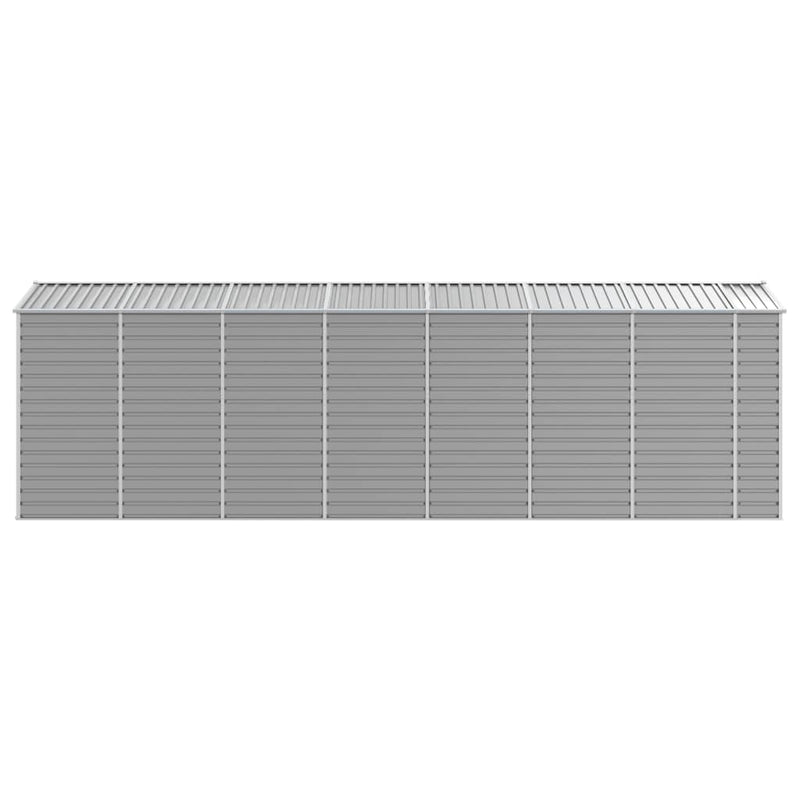vidaXL Garden Shed Light Grey 191x640x198 cm Galvanised Steel