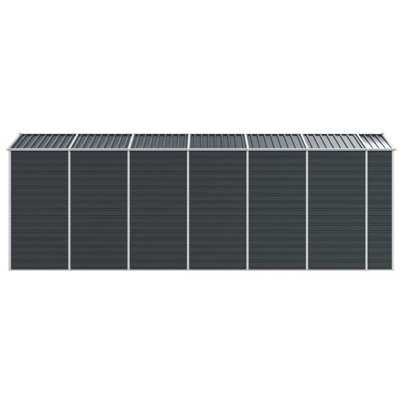 vidaXL Garden Shed Anthracite 191x555x198 cm Galvanised Steel