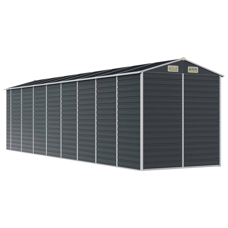 vidaXL Garden Shed Anthracite 191x725x198 cm Galvanised Steel