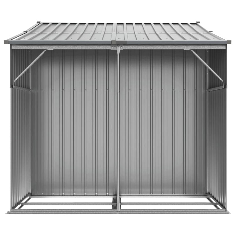 Garden Shed Grey 277x192.5x179 cm Galvanised Steel