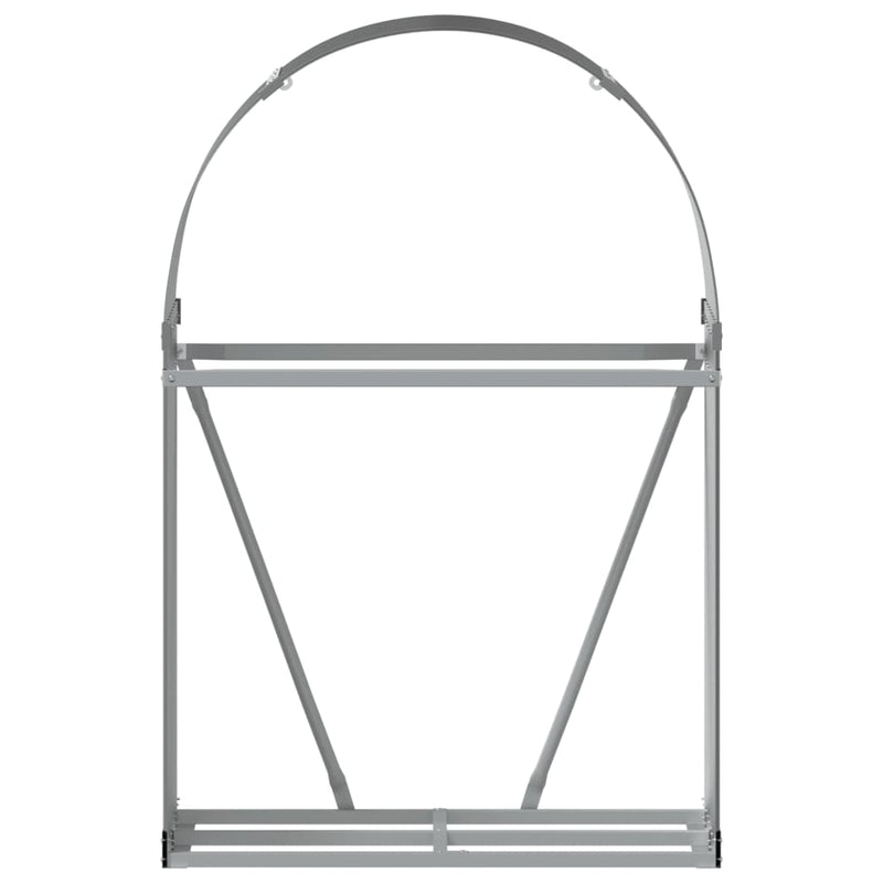 vidaXL Log Holder Anthracite 80x45x120 cm Galvanised Steel