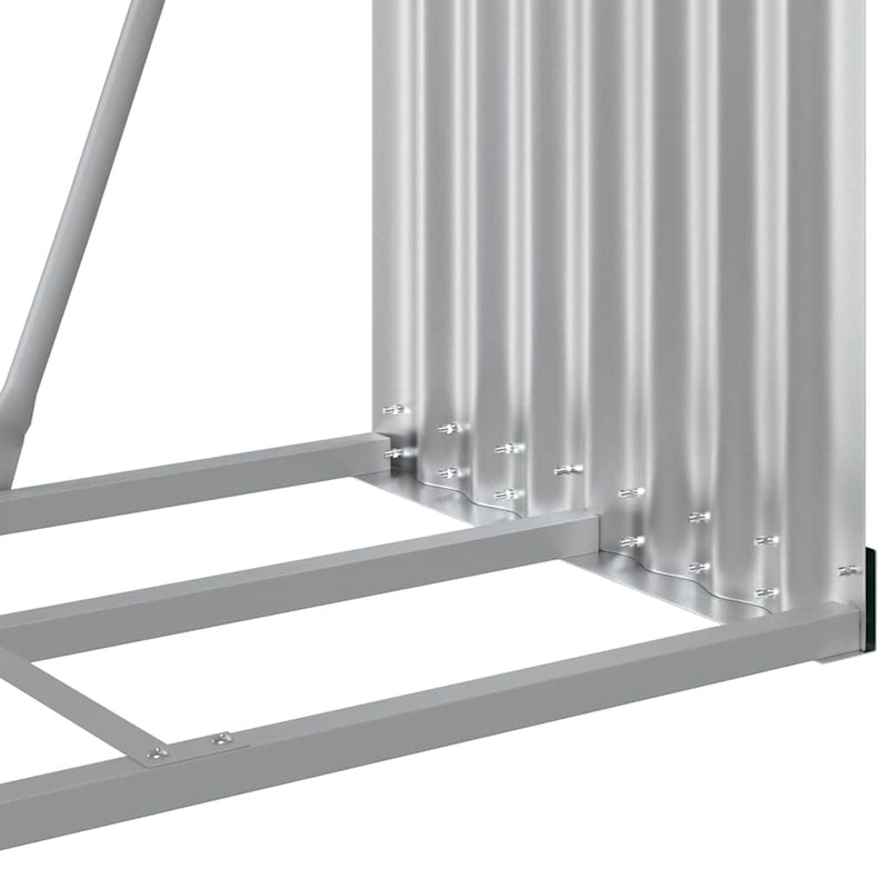 vidaXL Log Holder Anthracite 80x45x120 cm Galvanised Steel