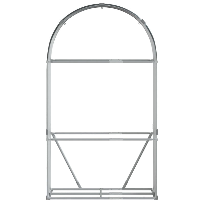 vidaXL Log Holder Anthracite 120x45x210 cm Galvanised Steel