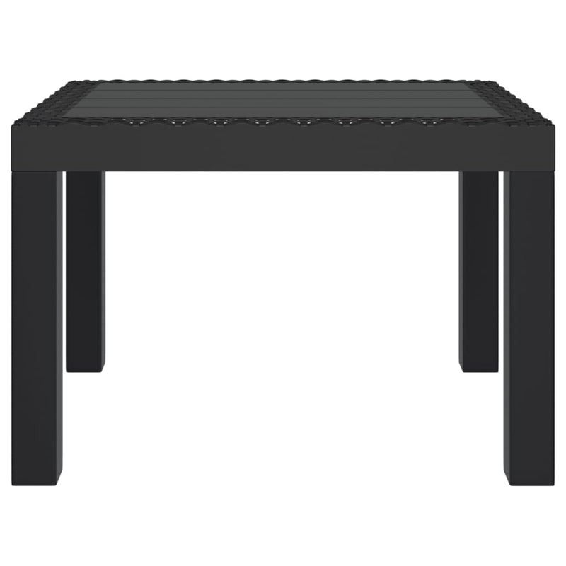 vidaXL Garden Table Anthracite 59x47x40 cm PP