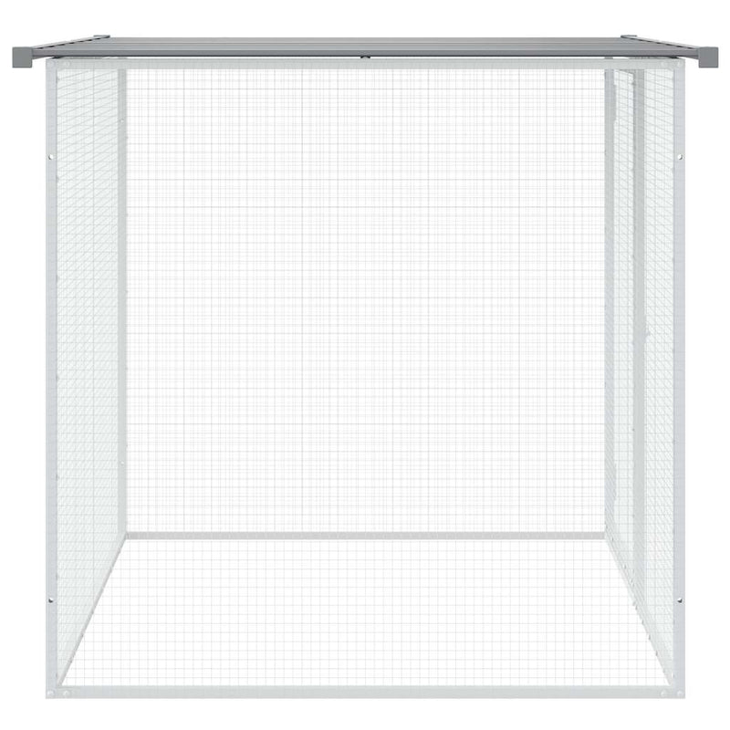 vidaXL Chicken Cage with Roof Light Grey 103x98x90 cm Galvanised Steel