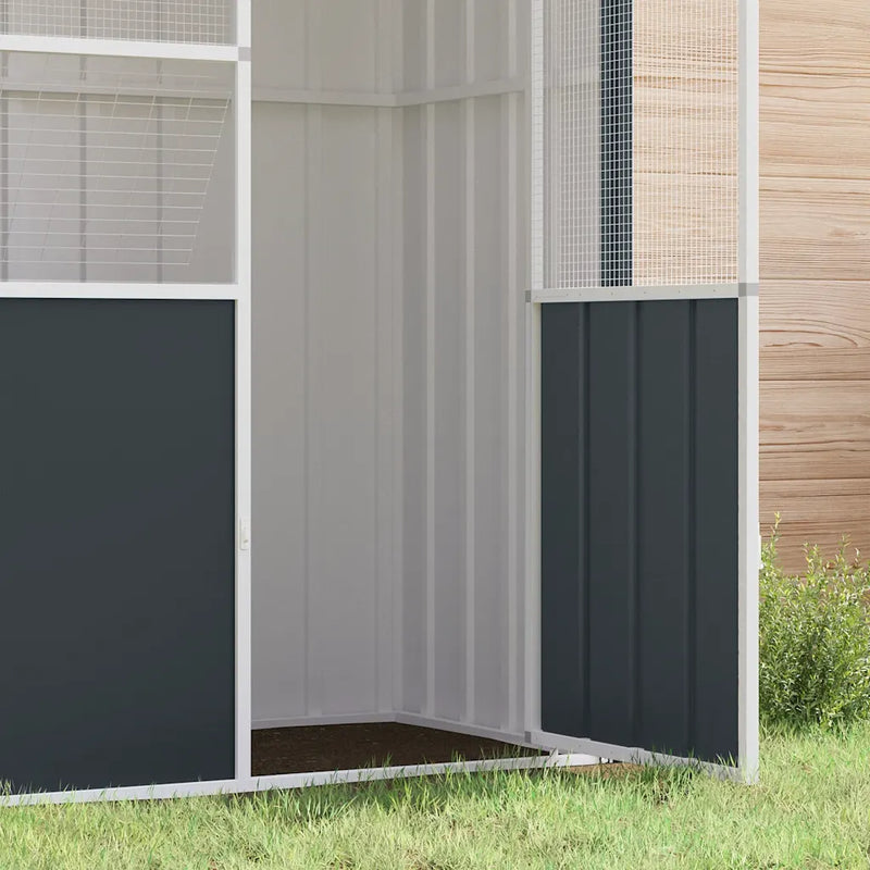 Bird Cage Anthracite 115x78x200 cm Galvanised Steel