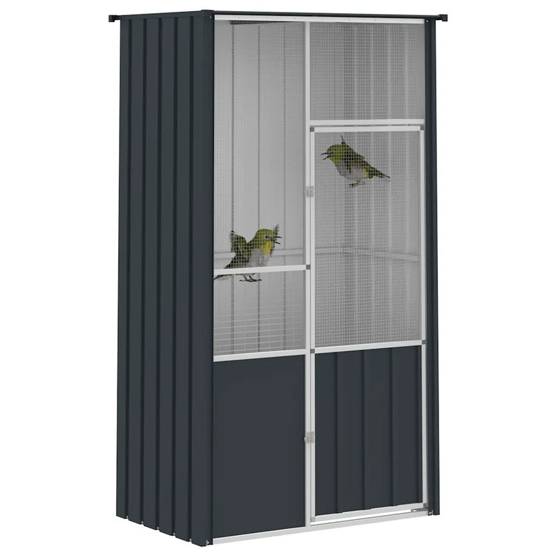 Bird Cage Anthracite 115x78x200 cm Galvanised Steel