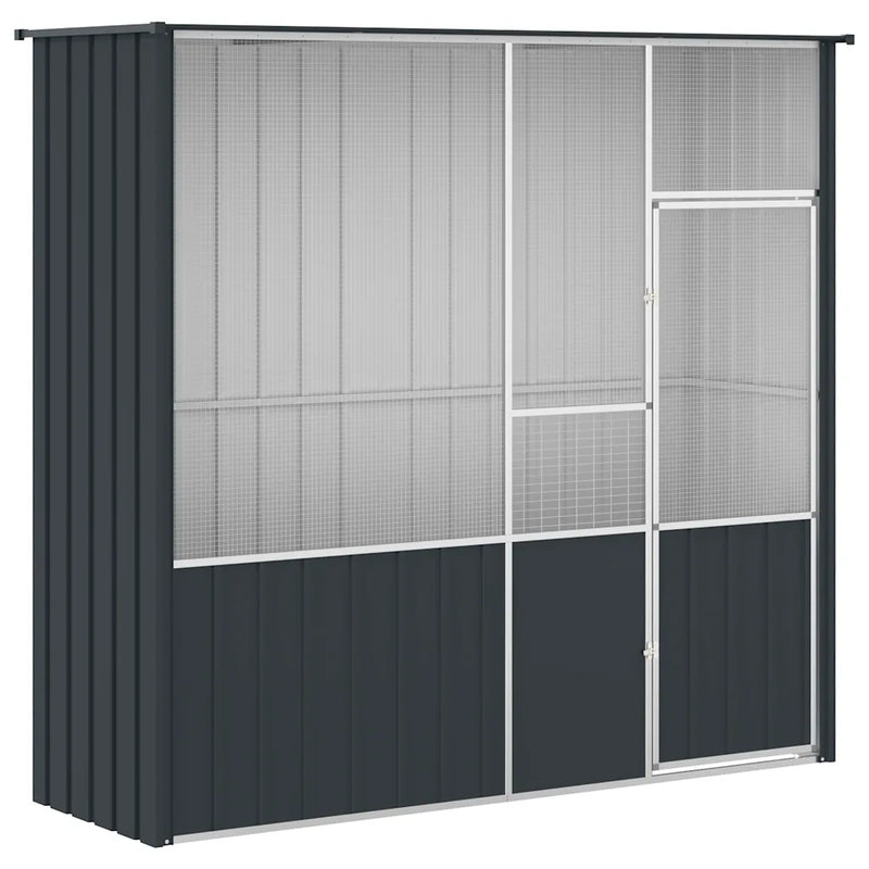 Bird Cage Anthracite 215x78x200 cm Galvanised Steel