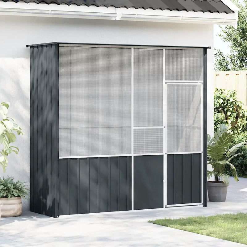 Bird Cage Anthracite 215x78x200 cm Galvanised Steel