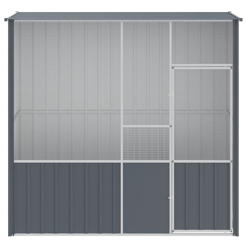 Bird Cage Anthracite 215x78x200 cm Galvanised Steel