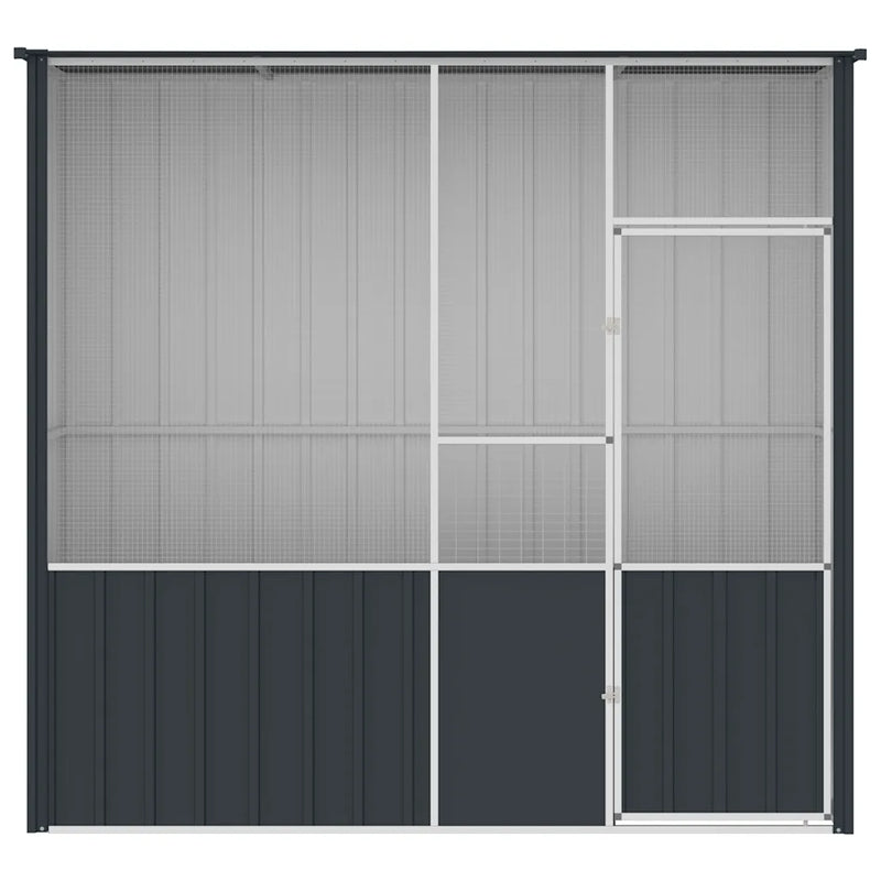 Bird Cage Anthracite 215x78x200 cm Galvanised Steel