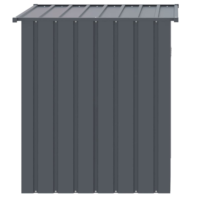 vidaXL Dog House with Roof Anthracite 110x103x109 cm Galvanised Steel
