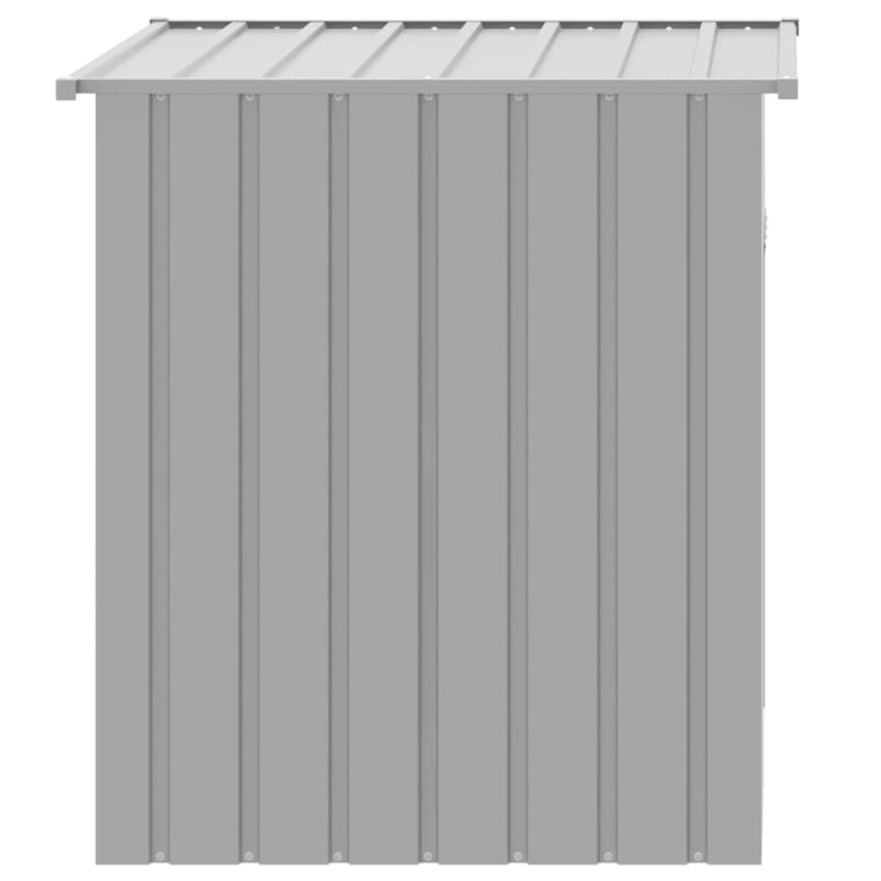vidaXL Dog House with Roof Light Grey 110x103x109 cm Galvanised Steel