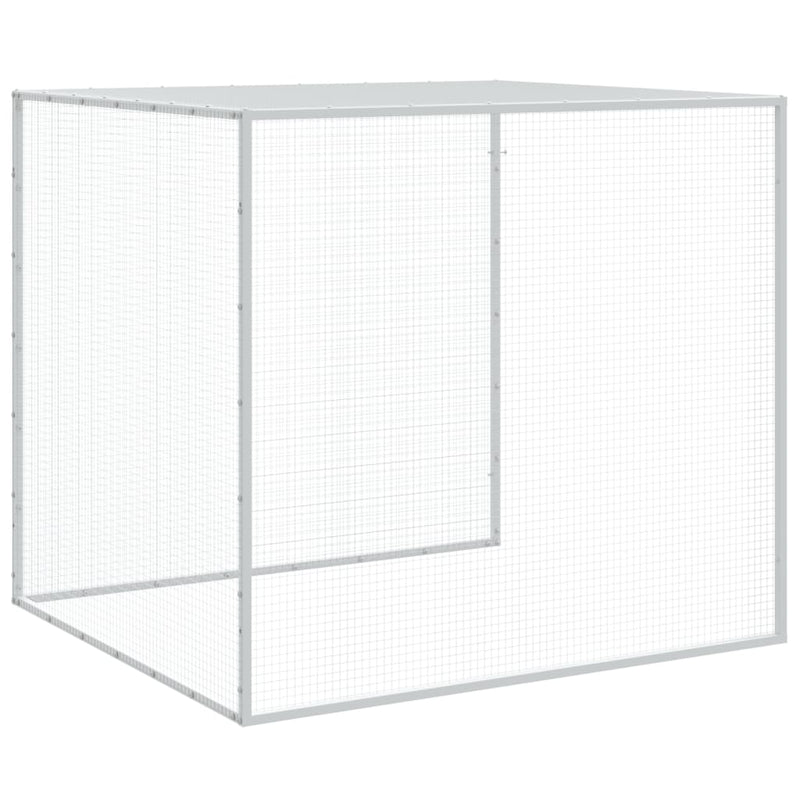 vidaXL Chicken Cage with Roof Anthracite 203x98x90 cm Galvanised Steel