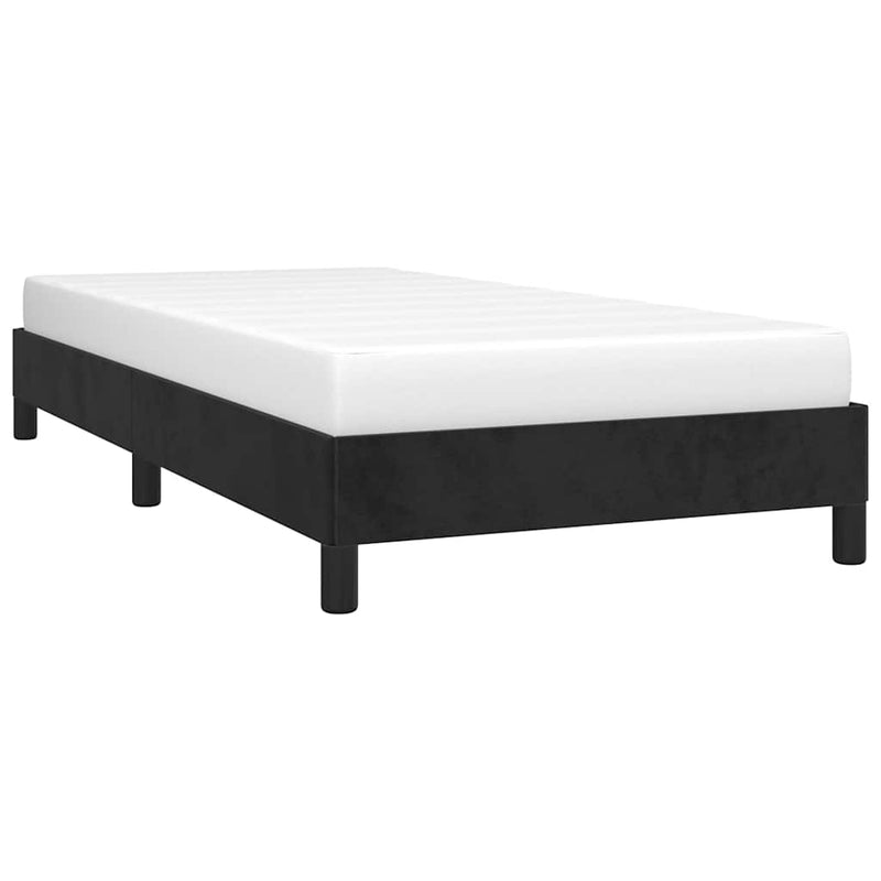 vidaXL Bed Frame without Mattress Black King Single Velvet