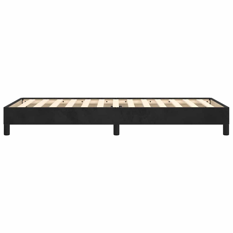 vidaXL Bed Frame without Mattress Black King Single Velvet