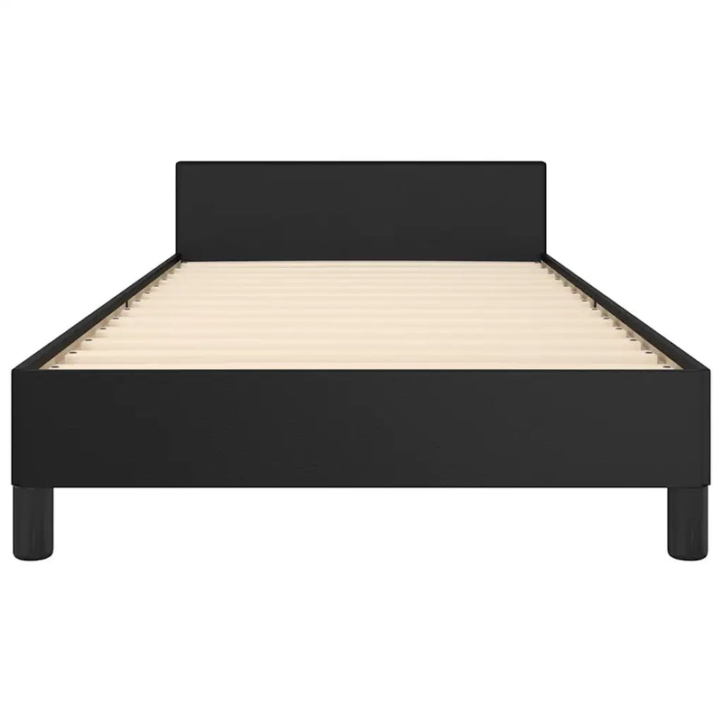 Bed Frame without Mattress Black King Single Size Faux Leather