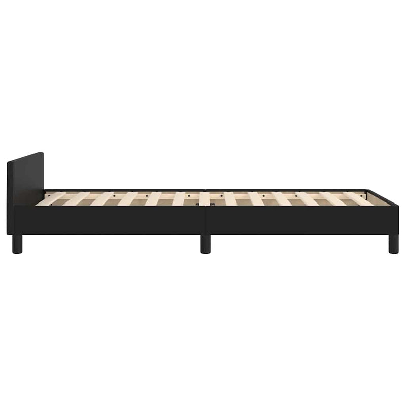 vidaXL Bed Frame without Mattress Black King Single Size Faux Leather