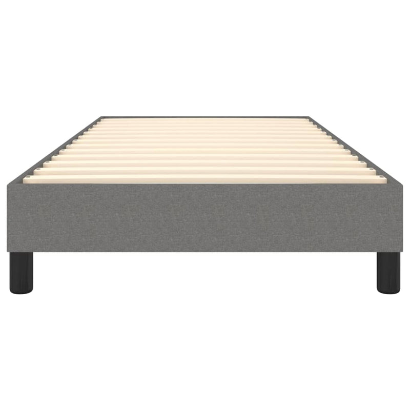 vidaXL Box Spring Bed without Mattress Dark Grey King Single Size Fabric
