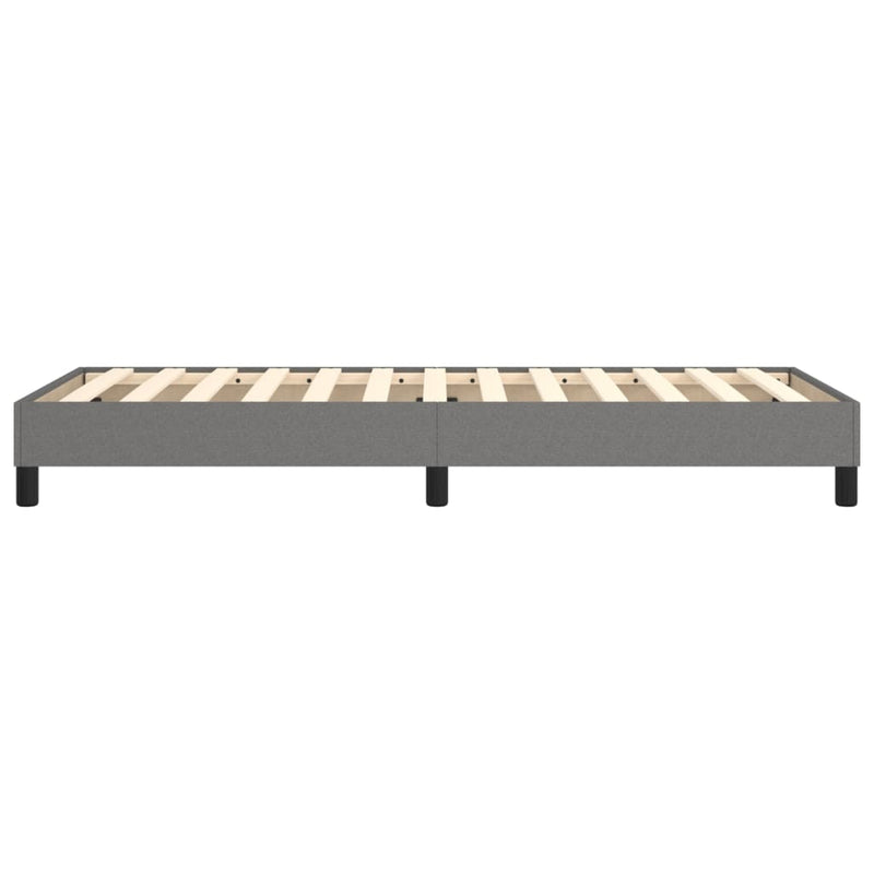 vidaXL Box Spring Bed without Mattress Dark Grey King Single Size Fabric