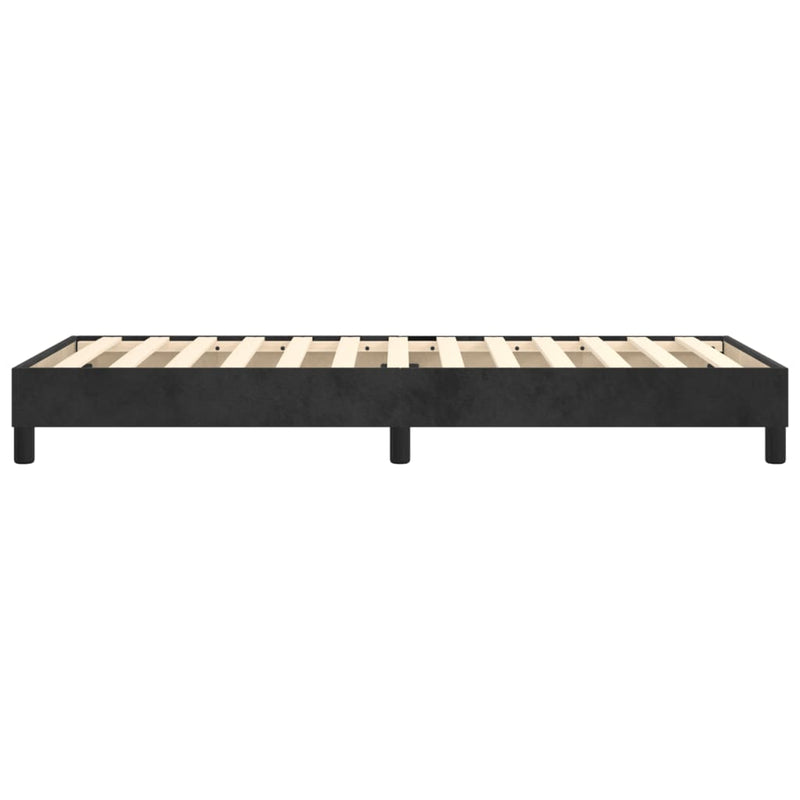 vidaXL Box Spring Bed without Mattress Black King Single Size Velvet