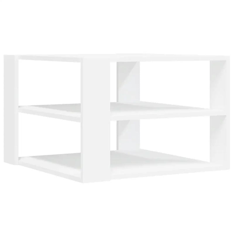 Coffee Table White 58x58x40 cm Engineered Wood
