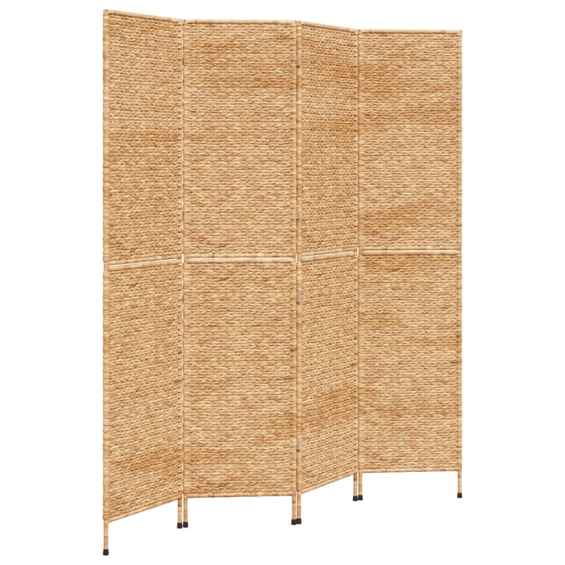 Room Divider 4-Panel 163x180 cm Water Hyacinth