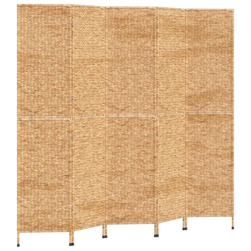 Room Divider 5-Panel 205x180 cm Water Hyacinth