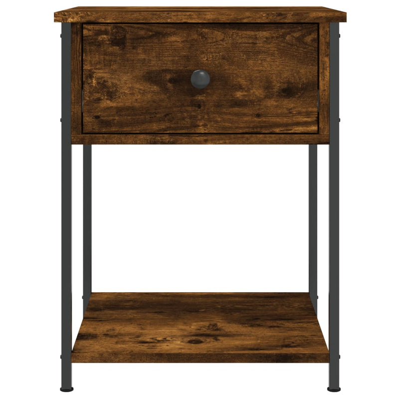 vidaXL Bedside Tables 2 pcs Smoked Oak 44x45x58 cm Engineered Wood