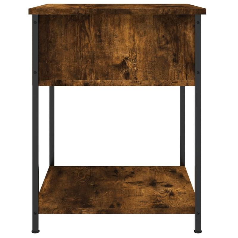 vidaXL Bedside Tables 2 pcs Smoked Oak 44x45x58 cm Engineered Wood