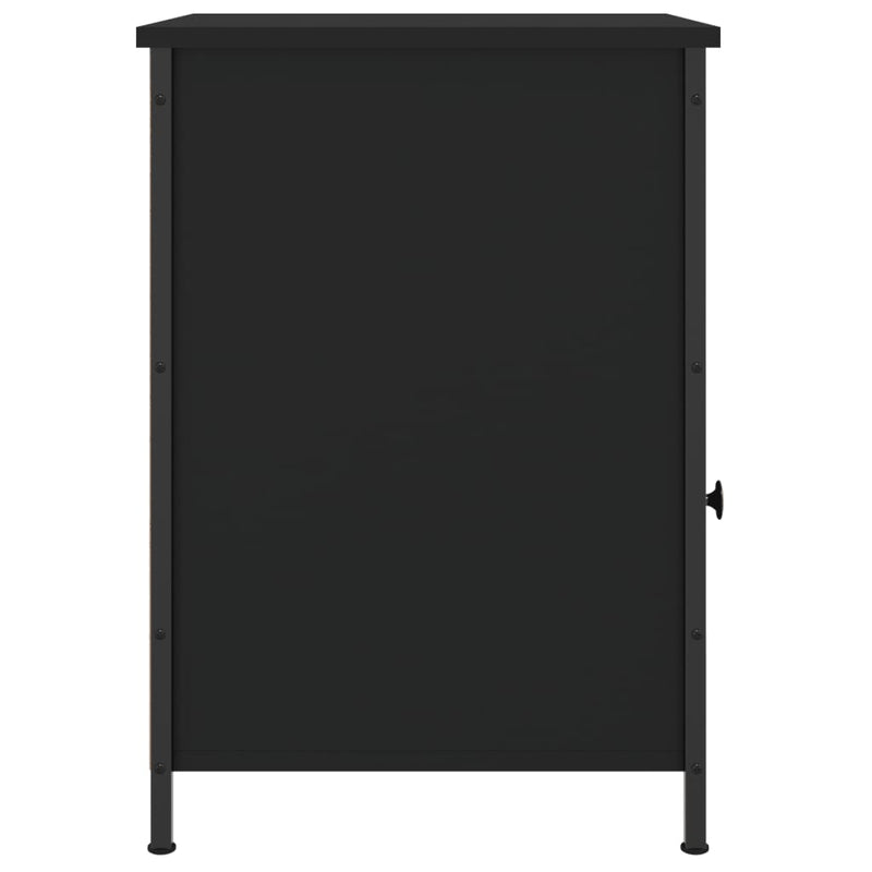 vidaXL Bedside Cabinets 2 pcs Black 40x42x60 cm Engineered Wood