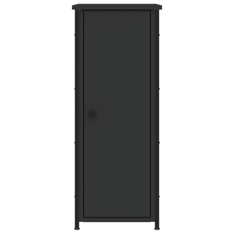 vidaXL Bedside Cabinets 2 pcs Black 32x42x80 cm Engineered Wood