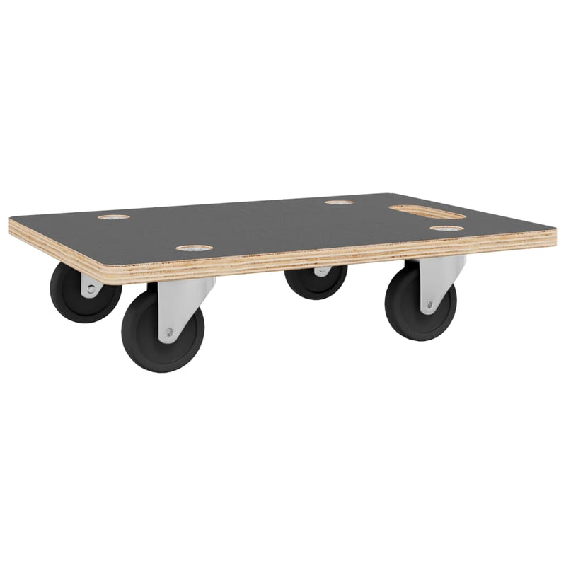 vidaXL Transport Trolleys 2 pcs Rectangular 60x40x11.5 cm 250 kg