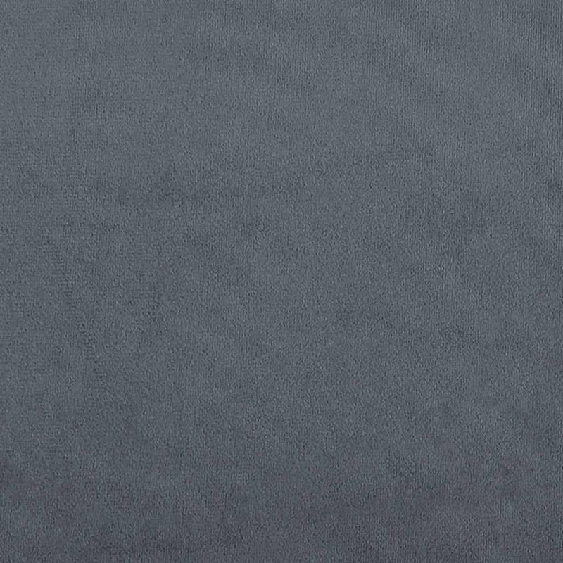 vidaXL Floor Sofa Bed 2-in-1 Dark Grey 122x204x55 cm Velvet