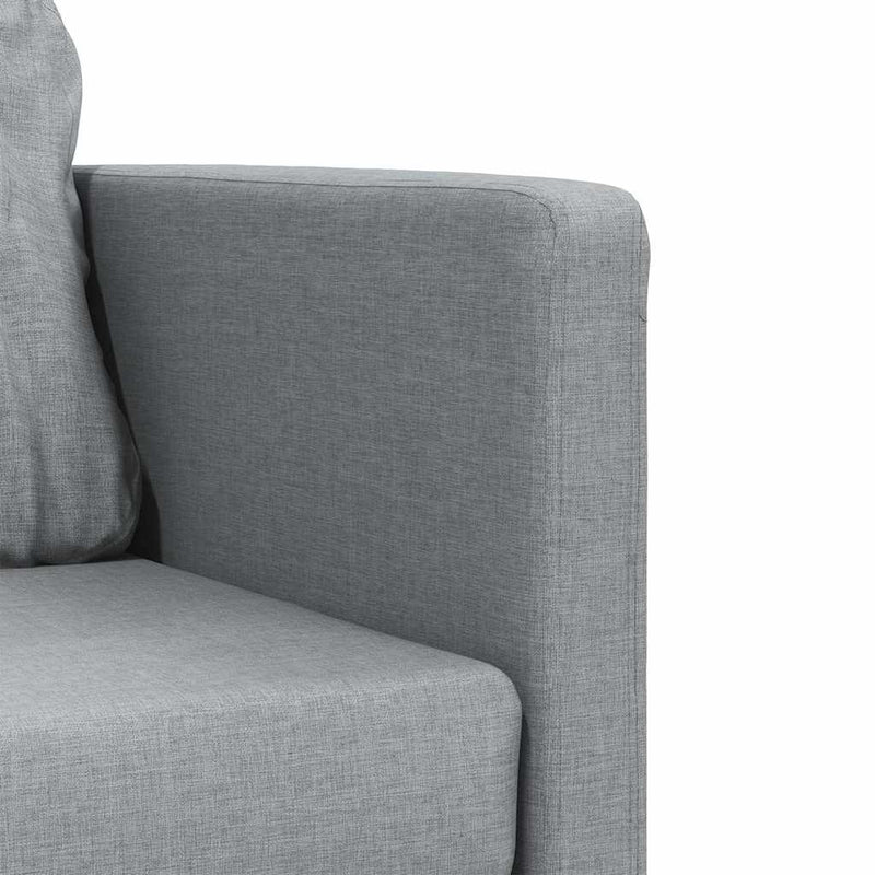 vidaXL Floor Sofa Bed 2-in-1 Light Grey 112x174x55 cm Fabric