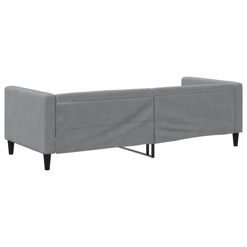 vidaXL Day Bed without Mattress Light Grey 90x190 cm Fabric