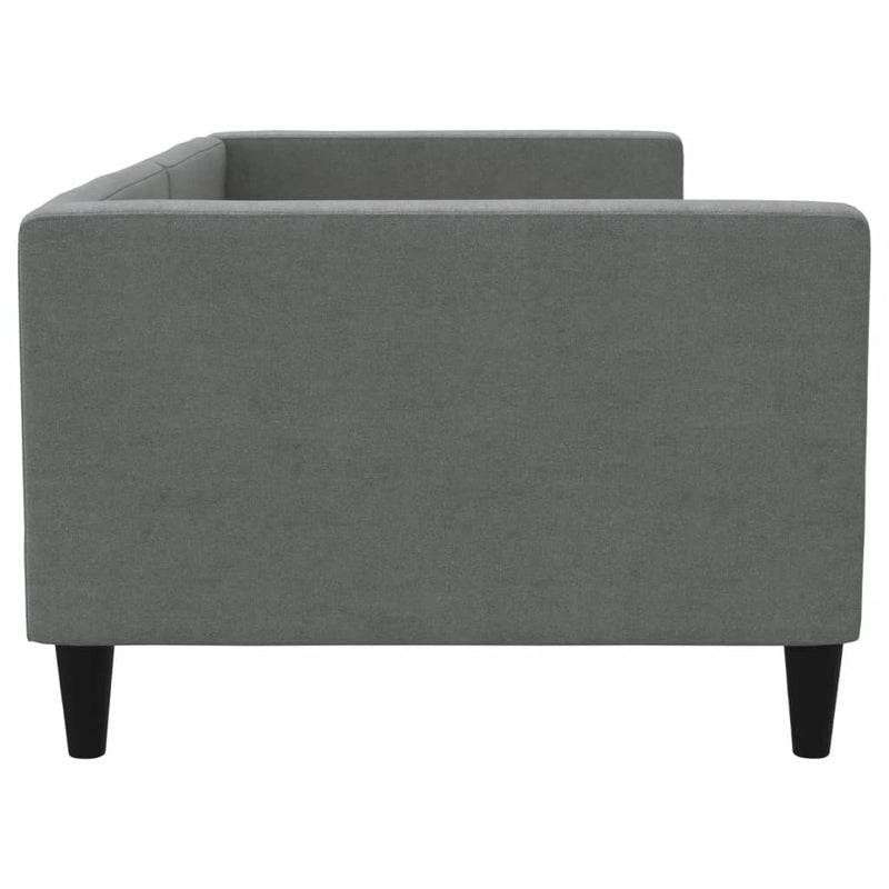 vidaXL Day Bed without Mattress Dark Grey 90x190 cm Fabric