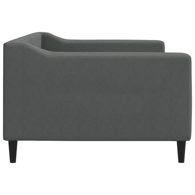 vidaXL Day Bed without Mattress Dark Grey 90x190 cm Fabric