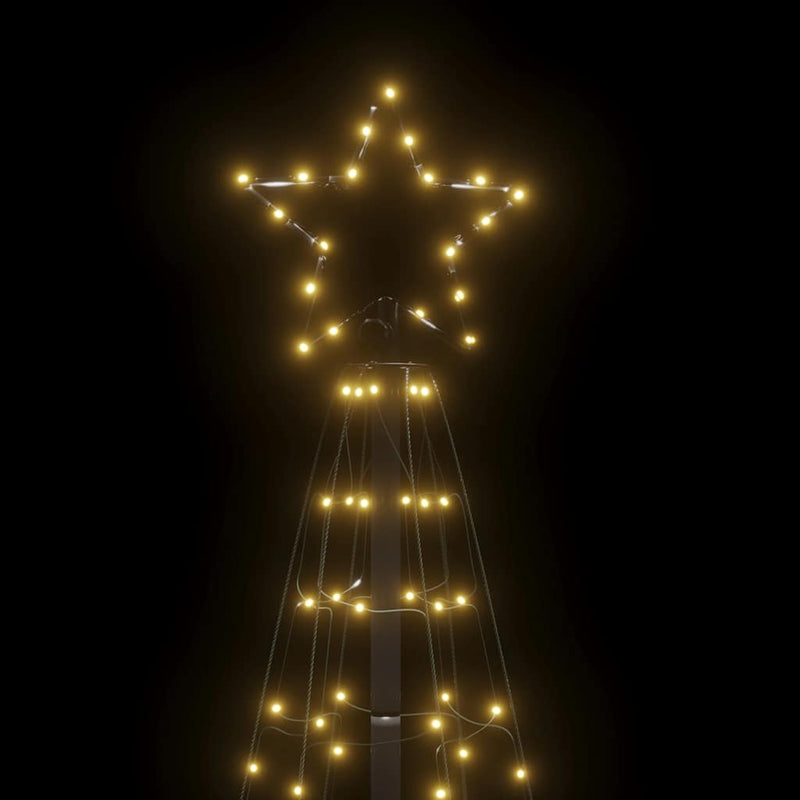 vidaXL LED Christmas Tree with Spikes 220 LEDs Warm White 180 cm
