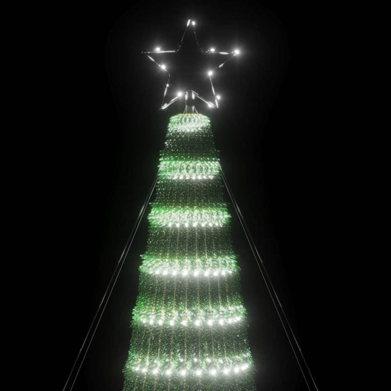 vidaXL LED Christmas Tree 688 LEDs Cold White 300 cm