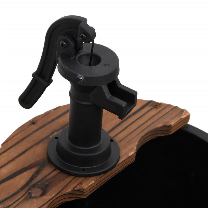 vidaXL Water Fountain with Pump 60x60x94 cm Solid Wood Fir