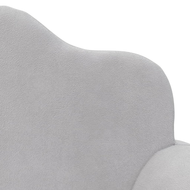 vidaXL Kids' Sofa Bed 2-Seater Light Grey Soft Plush
