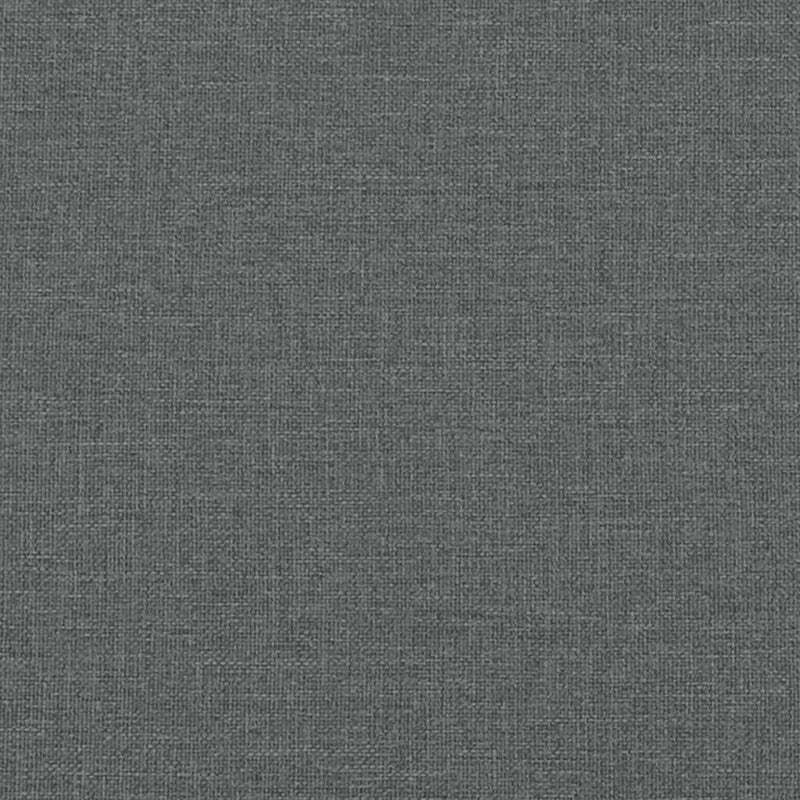 2-Seater Sofa with Throw Pillows Dark Grey 140 cm Fabric